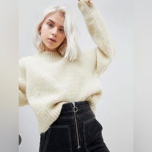ASOS Cropped Mohair Sweater